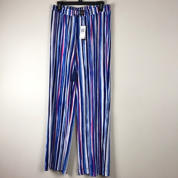 Grace Elements Navy Pink stripe Pant Size S - Picture 5 of 5